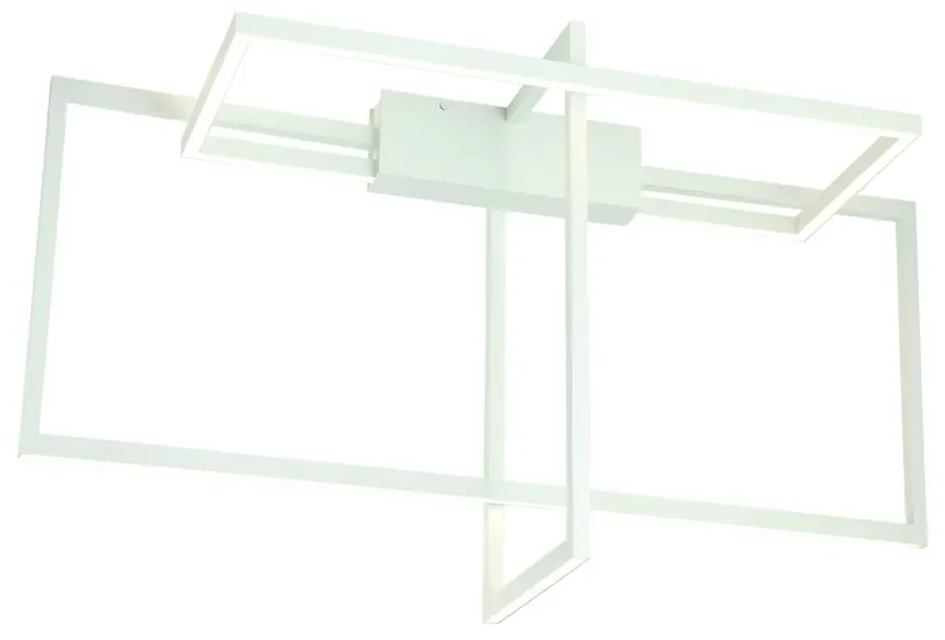 Lustra aplicata LED design modern geometric Erick alb