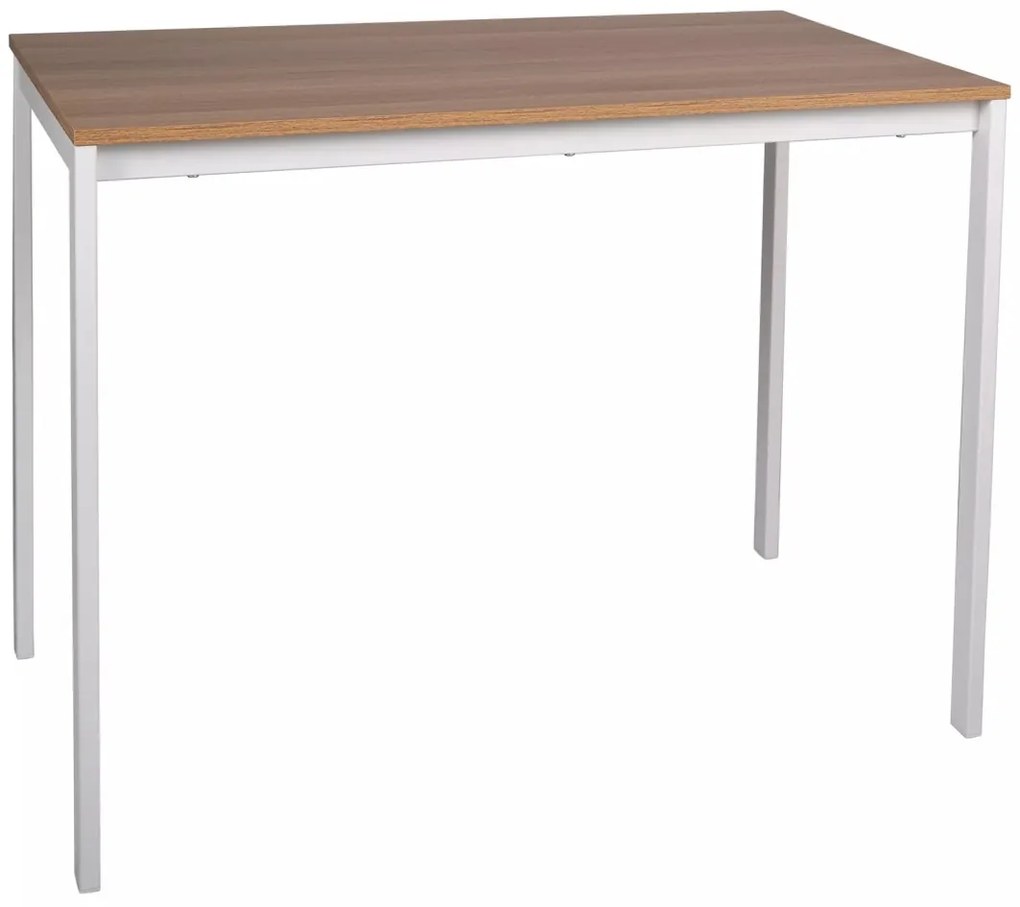 Masa Mario stejar/alb galbui L100xl60 cm