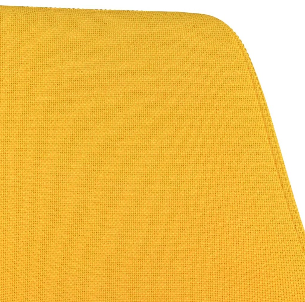 Scaun de bar, galben mustar, material textil 1, galben mustar