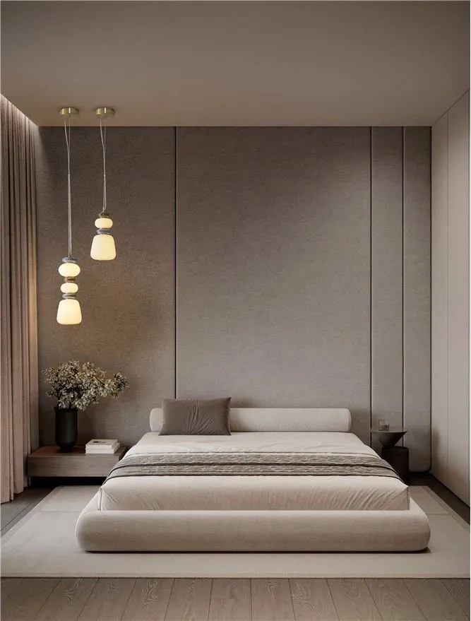 Pendul LED decorativ ceramic maro, albastru, alb, PALO II