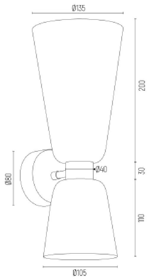 Aplica de perete eleganta design modern RENO alama