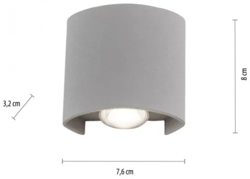 Aplică LED de exterior CARLO 2xLED/1,7W/230V IP54 Paul Neuhaus 9486-21