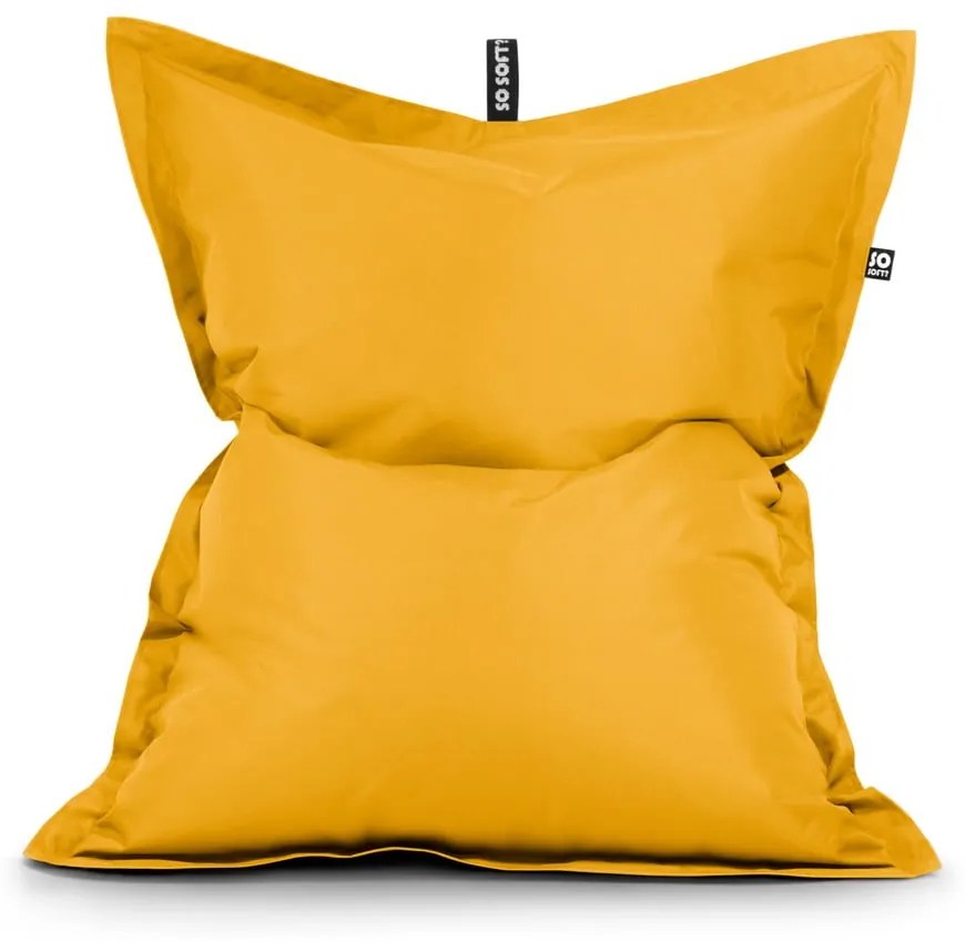 Fotoliu puf pentru copii galben Pad M – So Soft?