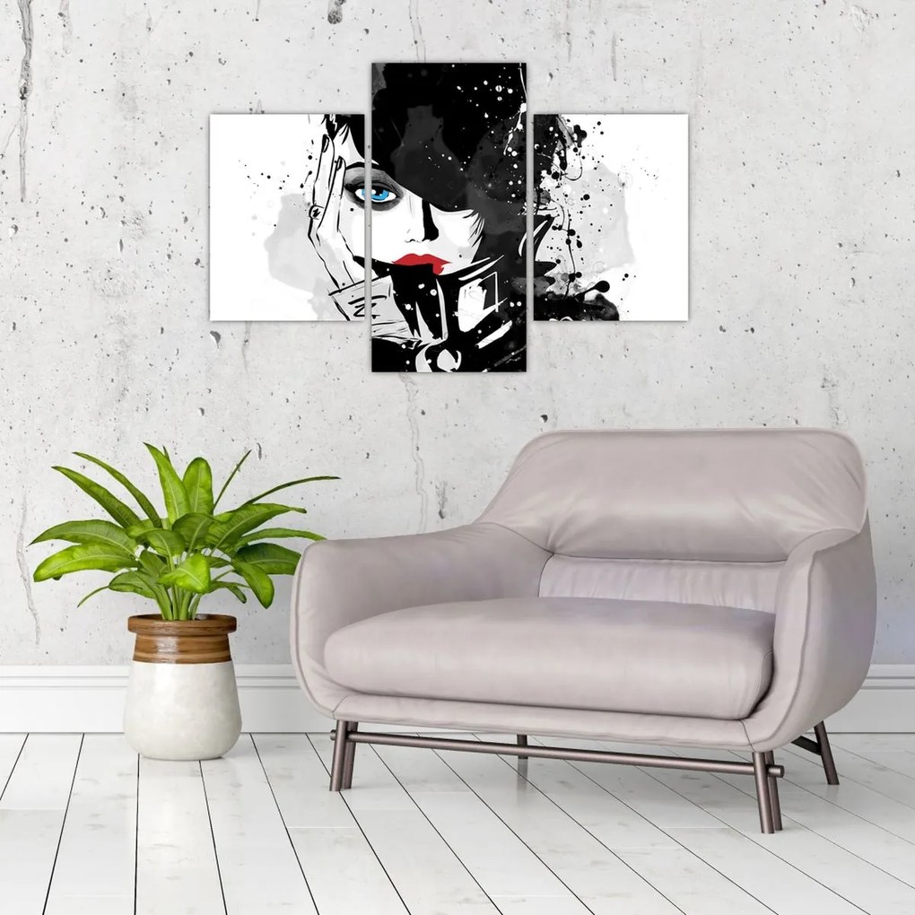 Tablou - Femeia misterioasă (90x60 cm)