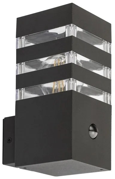 Aplică de exterior cu senzor ANKARA 1xE27/12W/230V IP44 Rabalux 77025