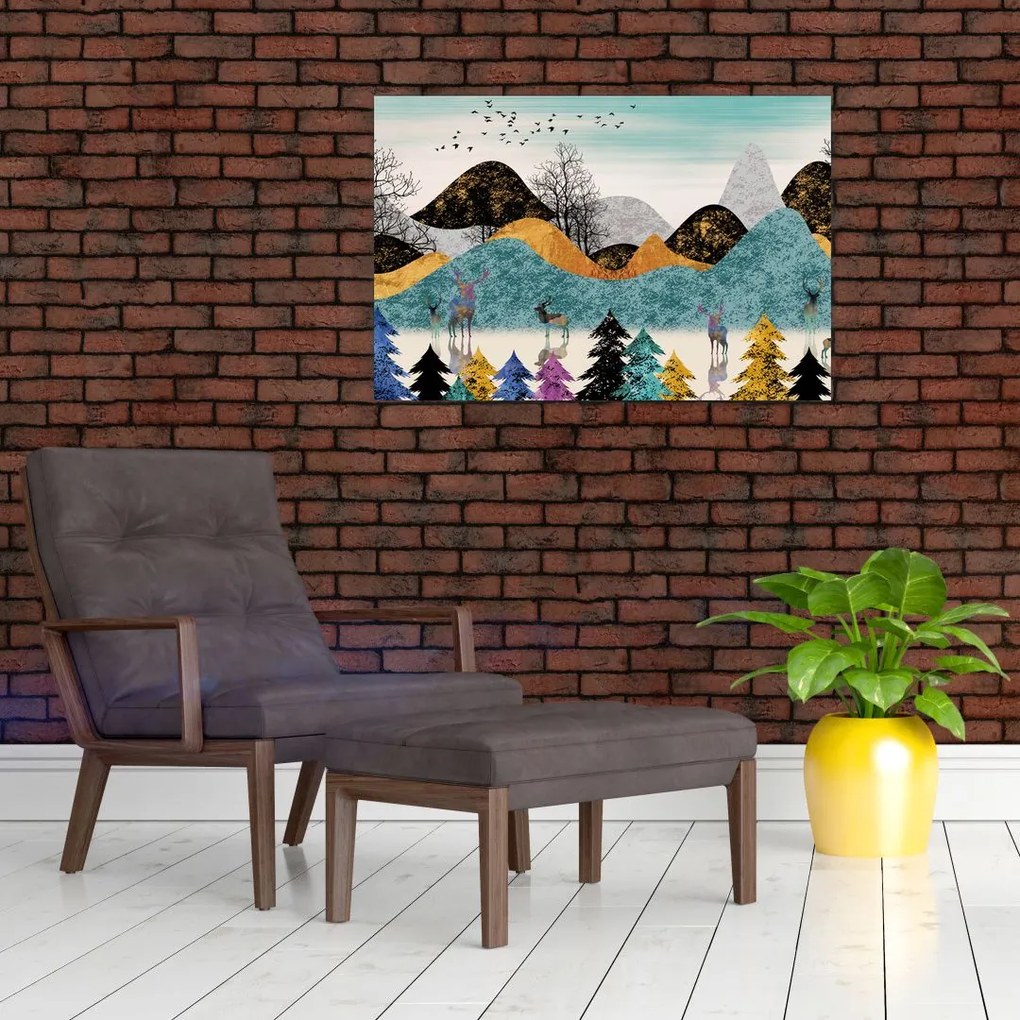 Tablou fgrafic cu cebi (90x60 cm)