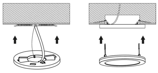 Panou LED Ecolite WPCB2-24W/CR LEXA LED/12/18/24W/230V negru