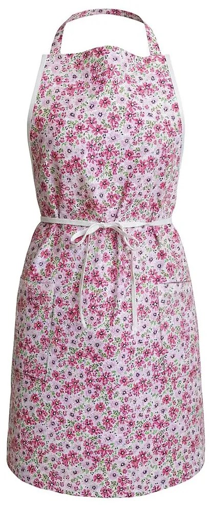 Șorț din bumbac cu flori