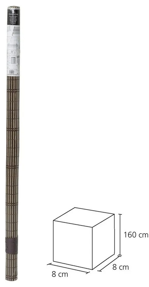 Jaluzele din bambus maro închis 160x180 cm Natural Life - Casa Selección
