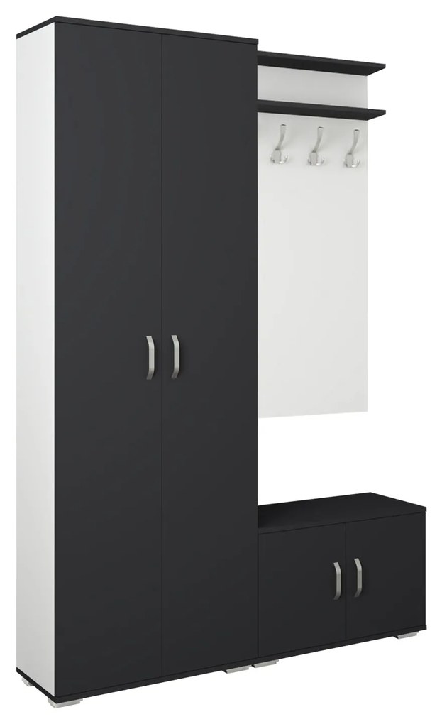 Set Hol Como V8, Antracit/Alb, L 132 cm