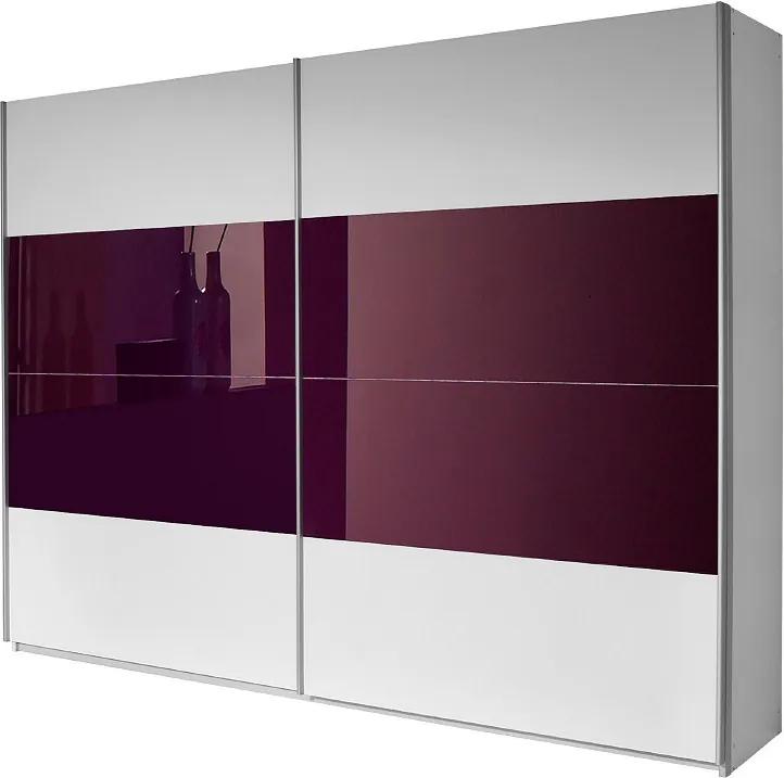 Dressing Quadra alb violet 136 x 230 x 62 cm