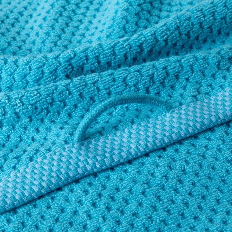 decoDoma Set de 2 prosoape de baie din frotir MODENA turcoaz 70 x 140 cm