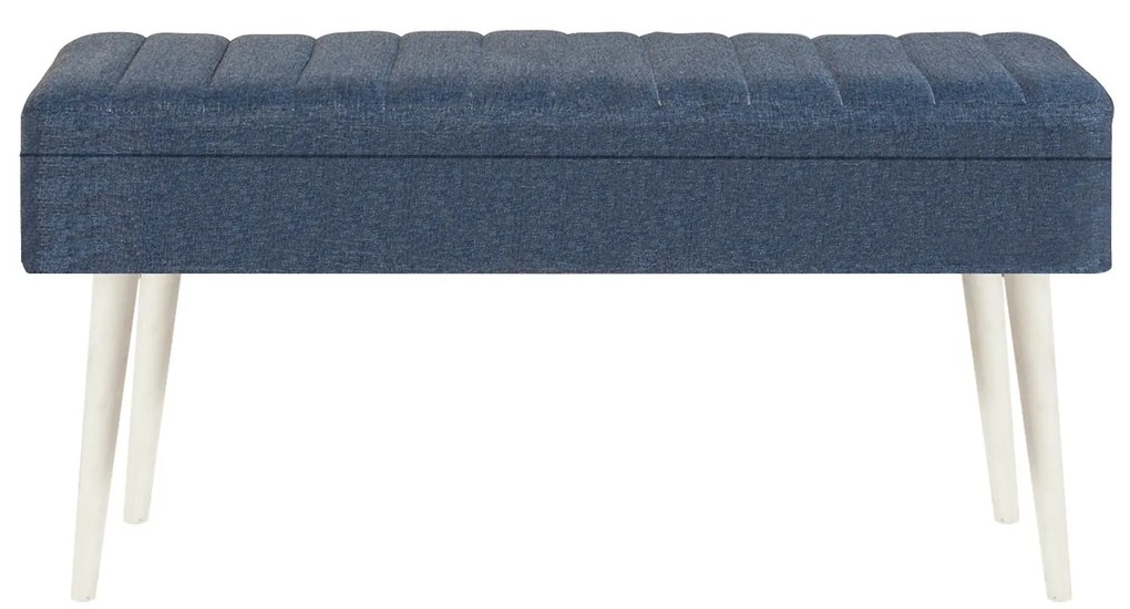 Set mobilier sufragerie Vlasta 2 (alb + bleumarin) albastru) (pentru 6 persoane). 1073084