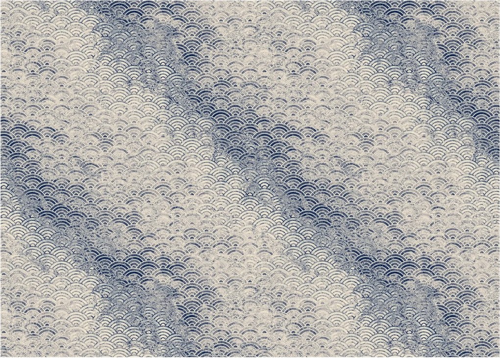 Tablou pe sticlă - Model de valuri (70x50 cm)