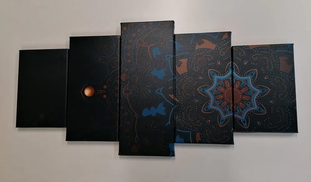 Tablou 5-piese Mandala de lux