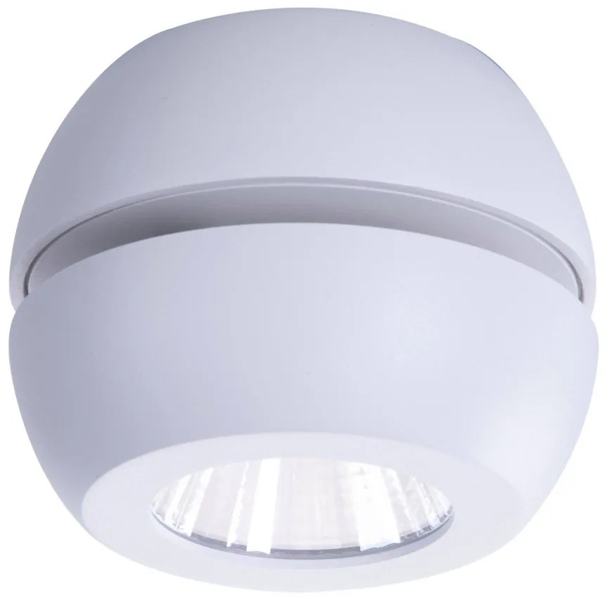 Spot LED aplicat directionabil de tavan/plafon OJOS 1 alb