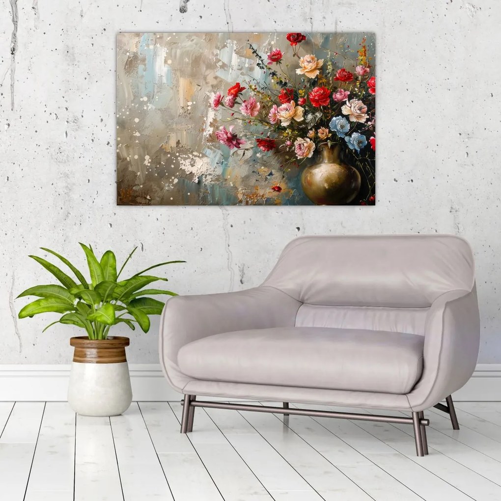 Tablou - Vaza de flori (90x60 cm)