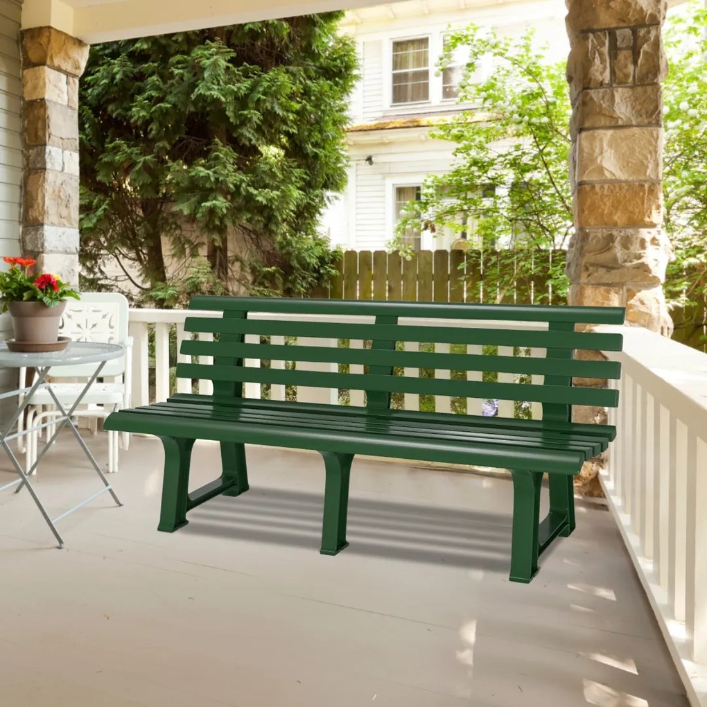 Bancă de grădină ORCHIDEA, 145x49x74cm, verde I.P.A.E-Progarden