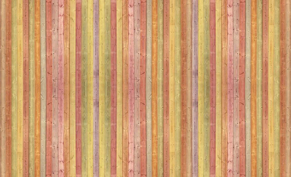 Fototapet - Textura - Scăndura colorată (152,5x104 cm)