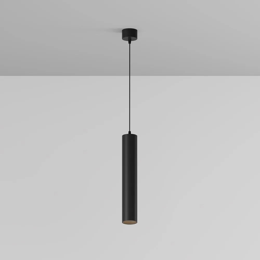 Pendul LED iluminat design tehnic FOCUS D-5,2cm negru