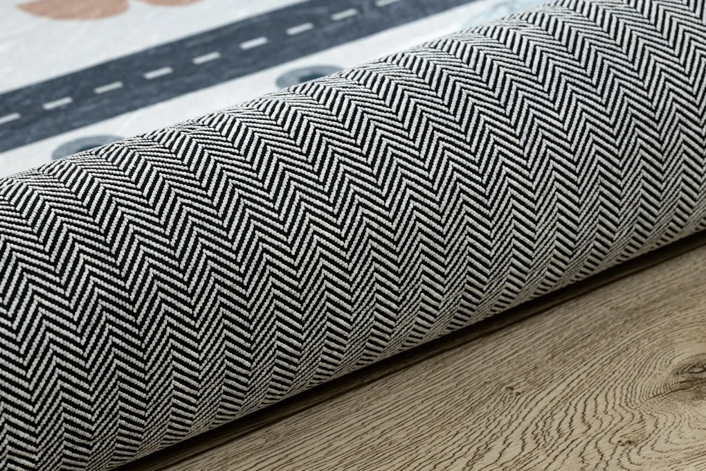 BAMBINO 46980 covor lavabil Pădure, străzi pentru copii anti-alunecare - alb / verde