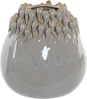 Vaza Grey din ceramica gri 18 cm