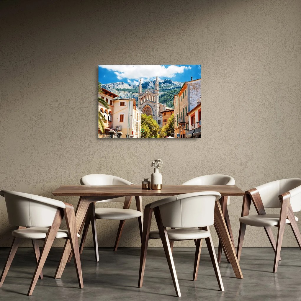 Tablou pe sticlă - Sóller, Mallorca (70x50 cm)