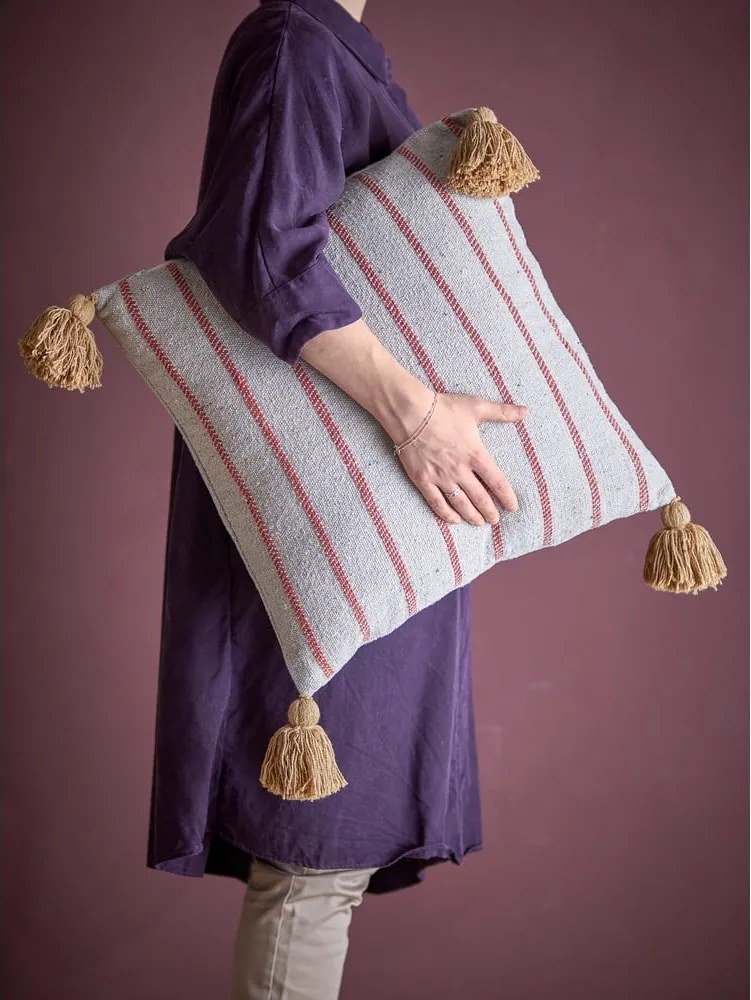 Pernă decorativă din bumbac reciclat 45x45 cm Eviaya – Bloomingville