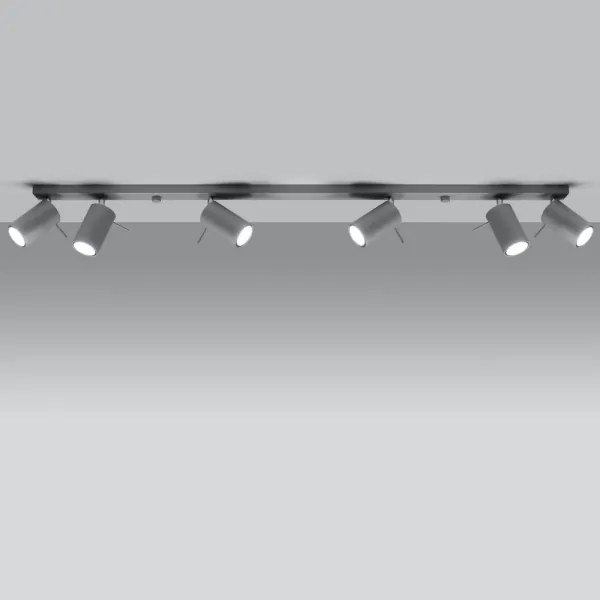 Spot de tavan Sollux SL.0454 RING 6xGU10/10W/230V
