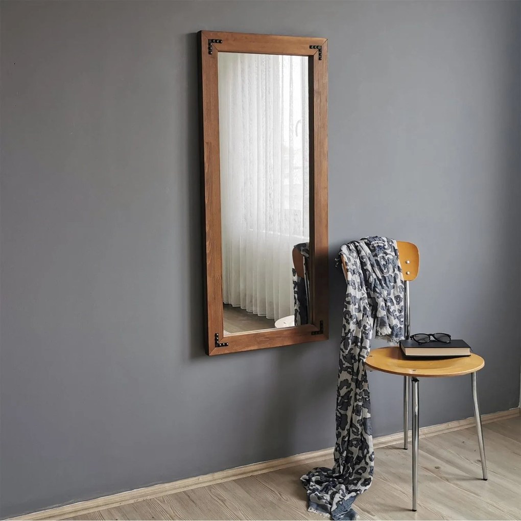 Oglinda 50110CV, nuc, lemn, 50x110 cm