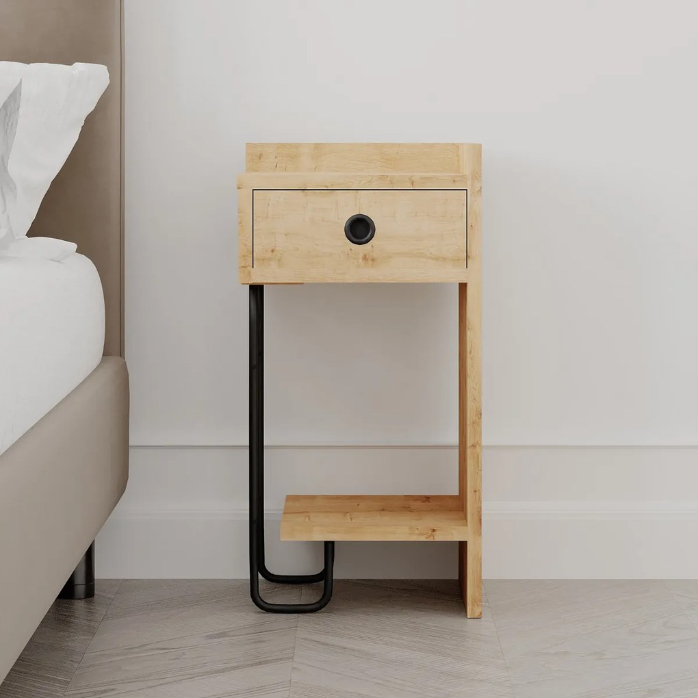 Măsuță de noptieră Sirius Right Oak