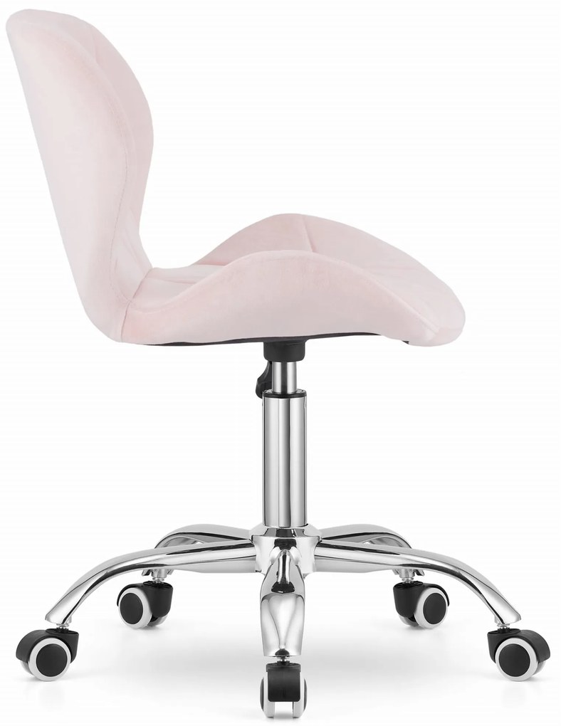 Scaun de birou AVOLA VELVET roz