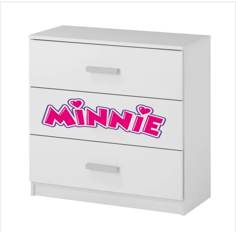Comoda Minnie Mouse, 3 sertare