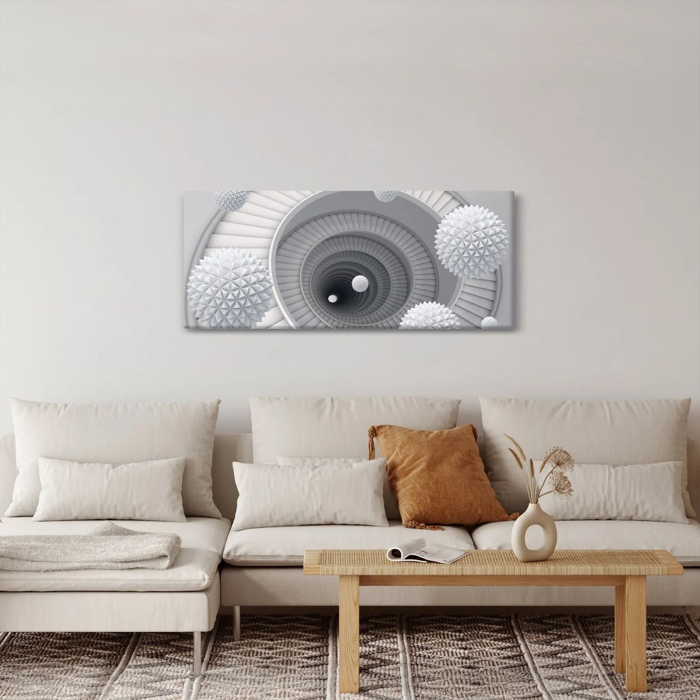 Tablou cu abstracție 3D (120x50 cm)