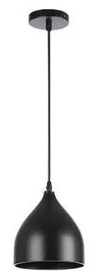Lustră pe cablu COMO 1xE27/60W/230V d. 17 cm negru