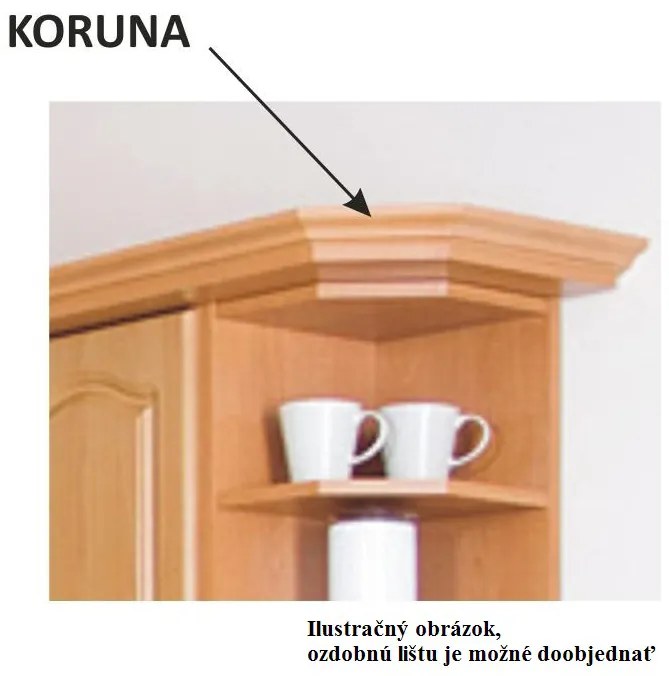 Dulap superior de bucătărie Leite MDF klasik W80S. 788691