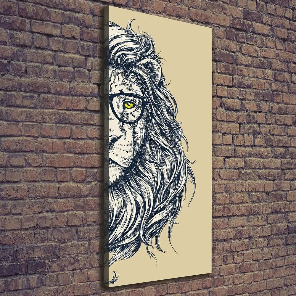 Tablou pe pânză Hipsterski leu