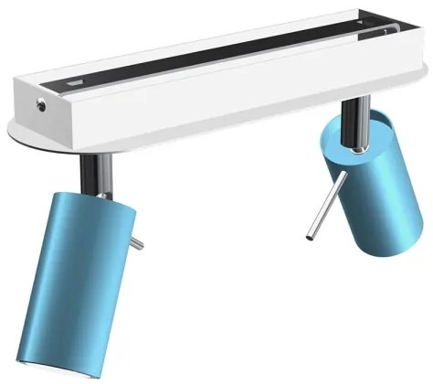 Spot PRESTON 2xGU10/40W/230V albastru