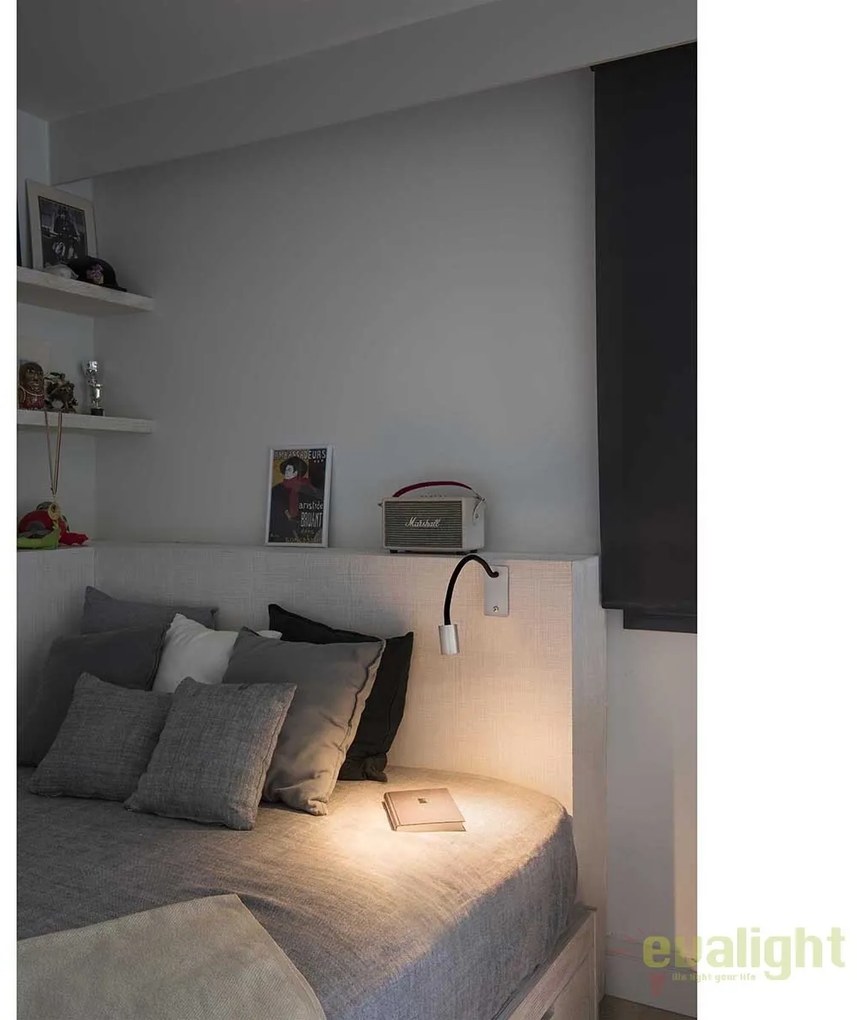 Aplica perete LED cu reader design modern minimalist LESER 41026
