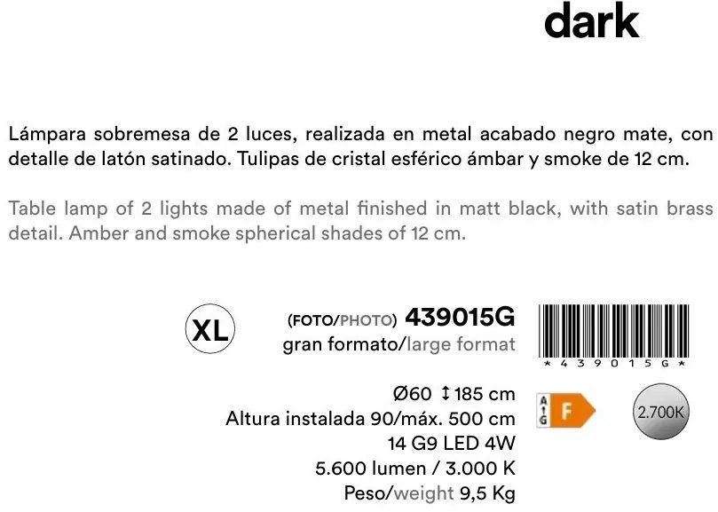Lustra casa scarii cu 14 pendule Dark XL H500
