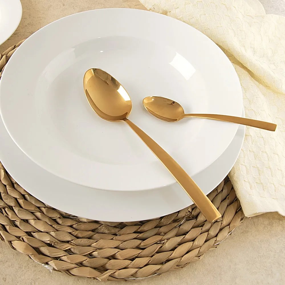 Tacâmuri aurii din oțel inoxidabil 24 buc. Gold – Orion