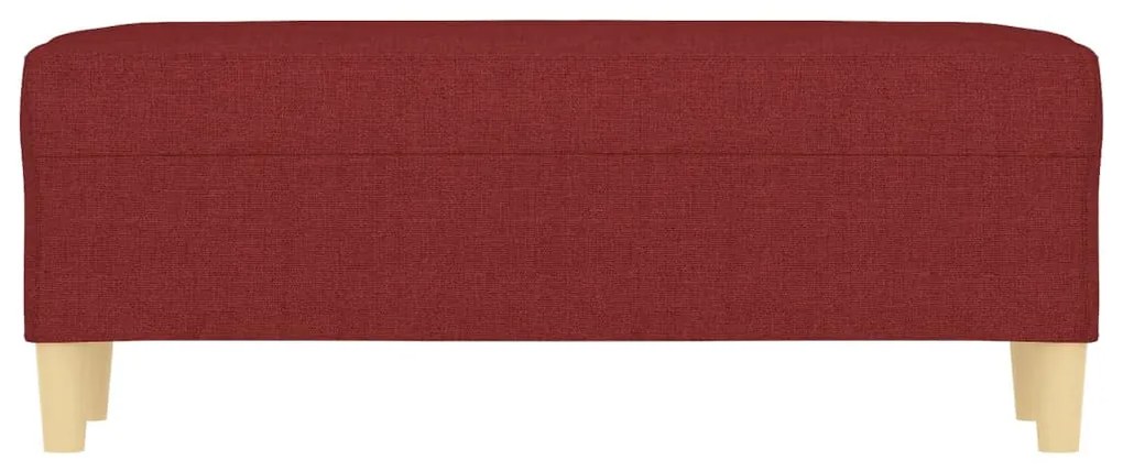 Banca, rosu vin, 100x35x41 cm, textil Bordo, 100 x 35 x 41 cm