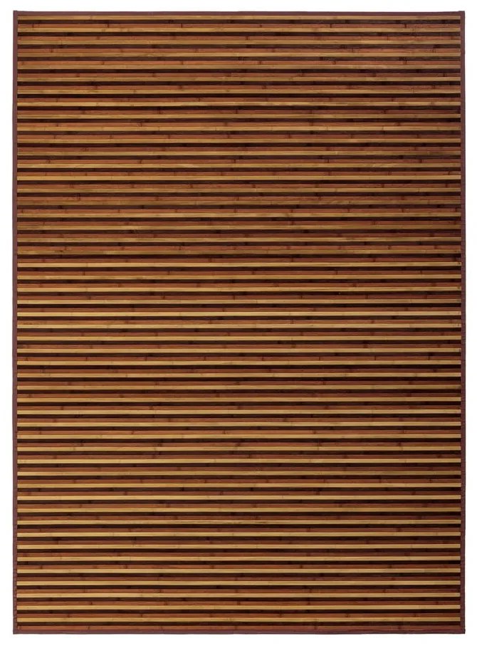 Covor galben muștar/maro din bambus 180x250 cm – Casa Selección