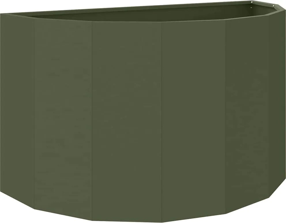 vidaXL Jardinieră Verde măsliniu 90 x 45 x 50 cm Oțel