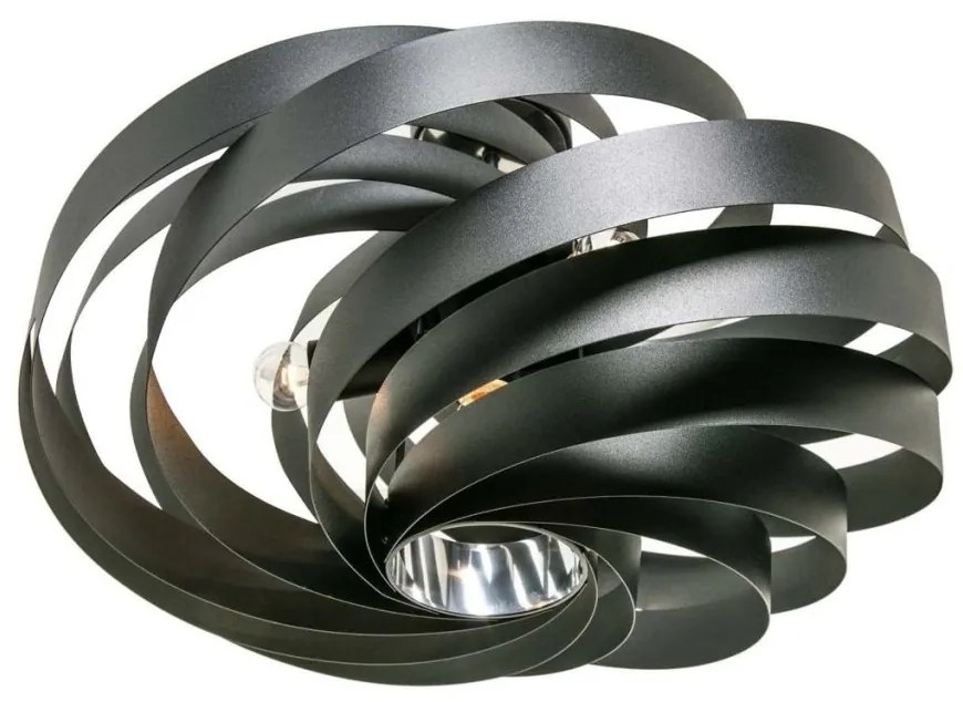 Plafoniera design modern Vento negru