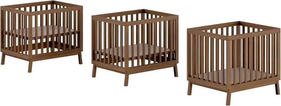 Țarc pentru copii maro din lemn de pin 95x75 cm Sezane – Vipack