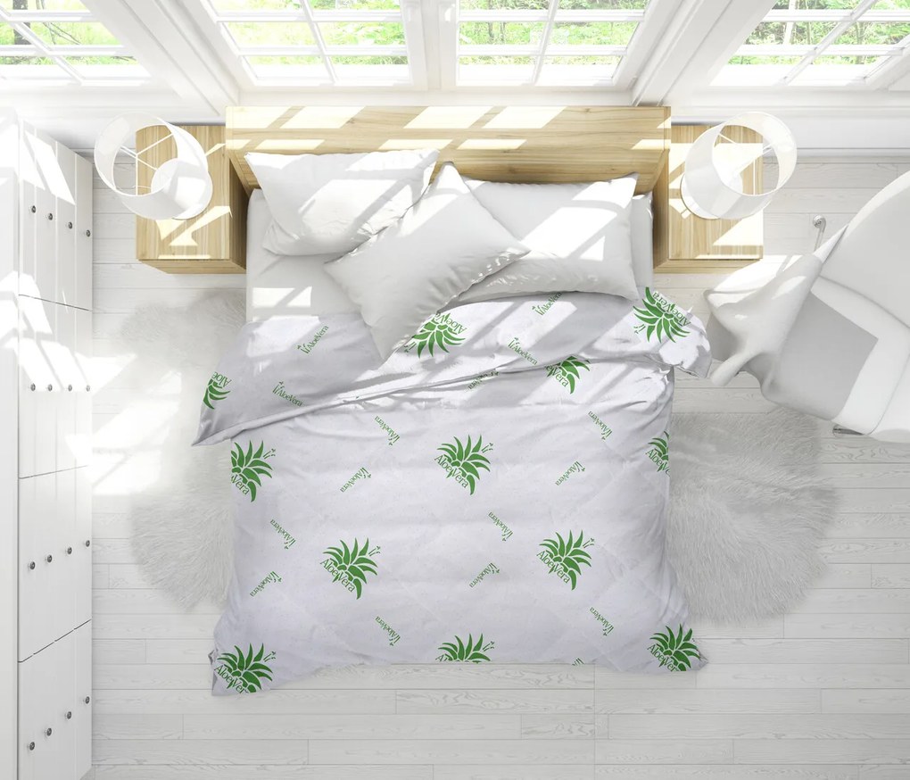 Pilota de iarna, Aloe Vera Essence microfibra matlasata, 180x200 cm, 350g/mp, calduroasa