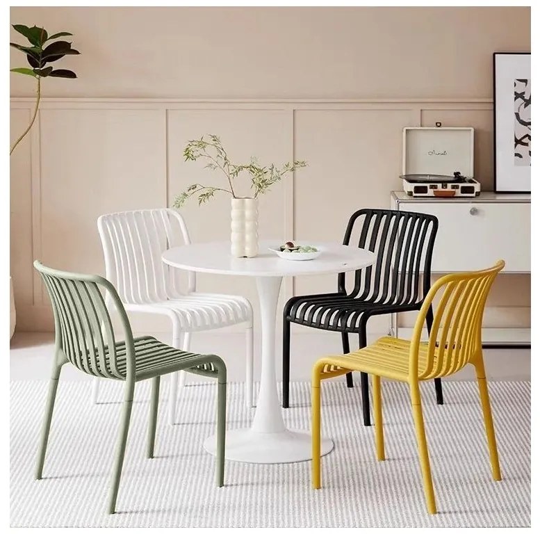 Scaun din plastic TREGO, verde