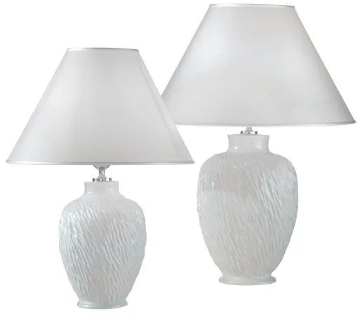 Lampă de masă CHIARA 1xE27/100W/230V albă d. 40 cm Kolarz A1340.71