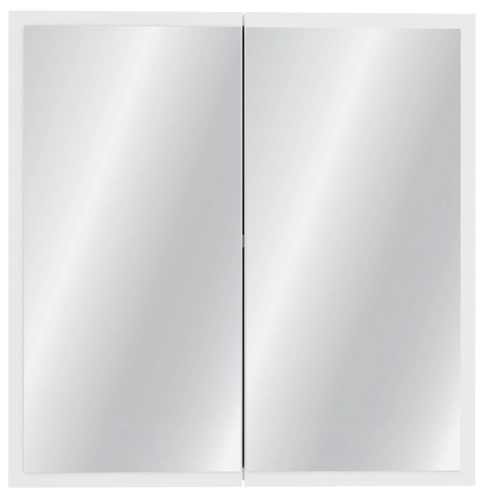 Corp Baie Teno, Suspendat, Alb, cu oglinzi, 60 x 13 x 60 cm